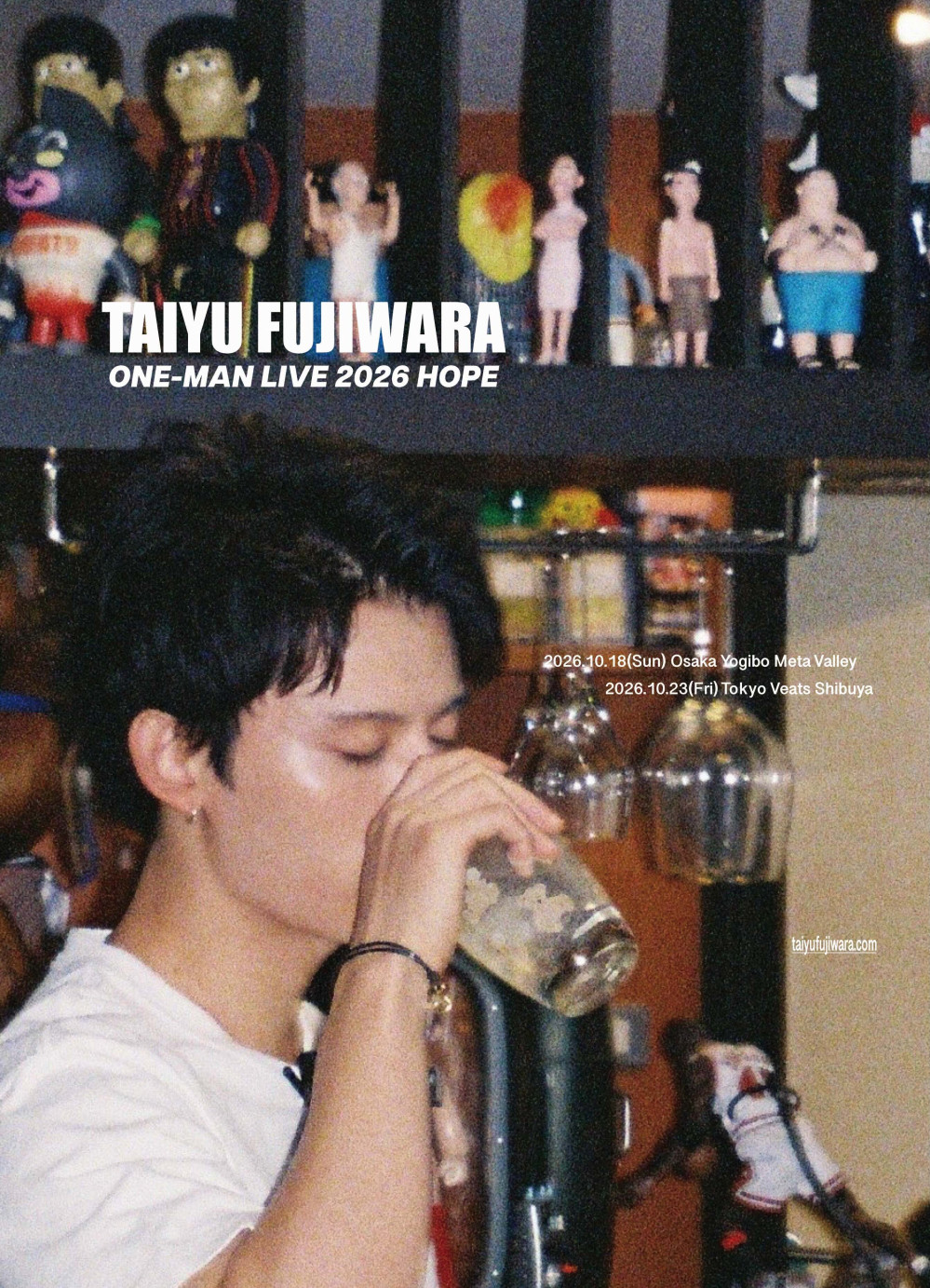 「TAIYU FUJIWARA ONE-MAN LIVE 2026"HOPE"」New Visual &一般発売決定！